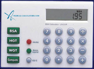 Handheld Body Surface Area Calculators