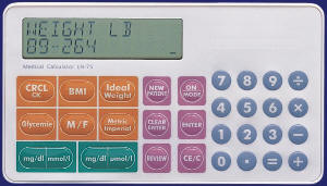 Multi function handheld medical calculator