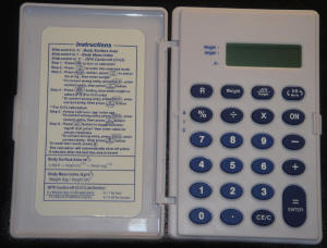 Hand Held Medical Calculators with cover